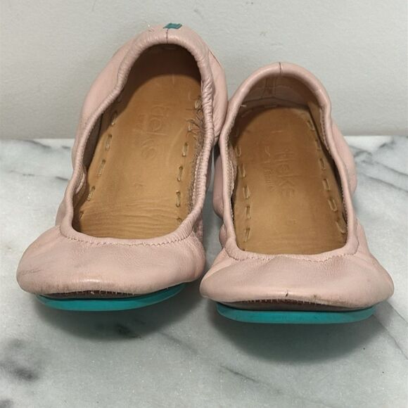 Tieks Pink Leather Ballet Flats Sz 5 - Picture 9 of 14